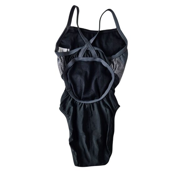 Speedo Womens Pro LT One-Piece Swimsuit Black & Gray Size 26 Competitive Pool - Picture 4 of 9